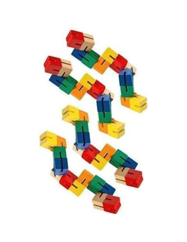 Paquete de 4 Juguetes Fidget Tangle Twister y Rompecabezas