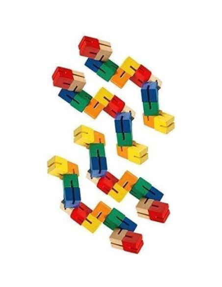 Paquete de 4 Juguetes Fidget Tangle Twister y Rompecabezas