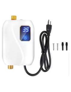 Calentador de Agua Eléctrico Instantáneo Genérico 3000W Blanco
