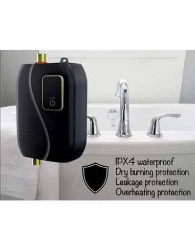 Calentador de Agua Eléctrico WQV 3000W Instantáneo Bajo Fregadero