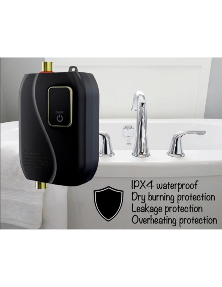 Calentador de Agua Eléctrico WQV 3000W Instantáneo Bajo Fregadero