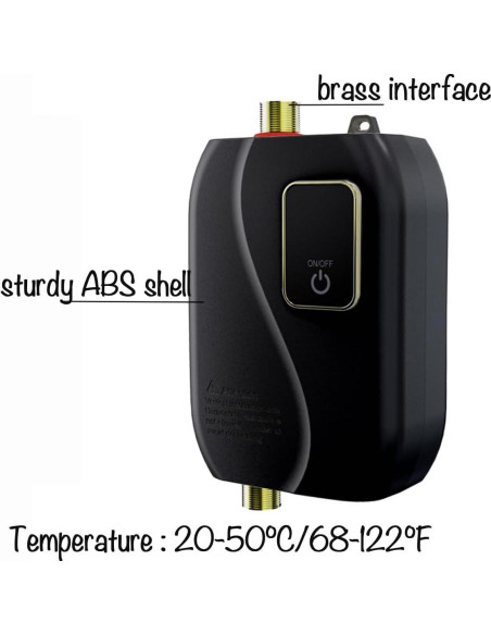 Calentador de Agua Eléctrico WQV 3000W Instantáneo Bajo Fregadero