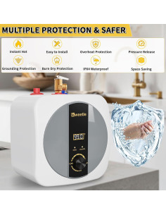 Calentador de Agua Eléctrico Kweetle 9.46L Bajo Fregadero 1500W 2