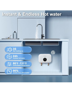 Calentador de Agua Eléctrico Sin Tanque ECOTOUCH ECO60SE 6kW 2