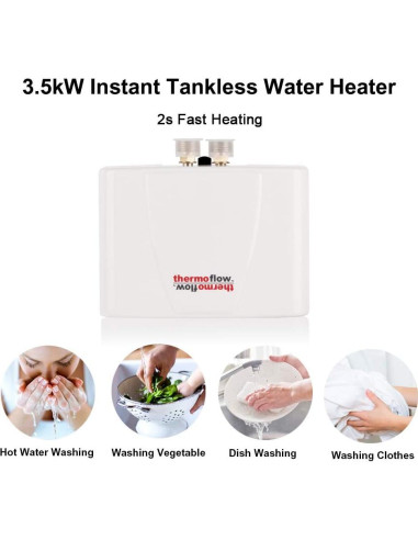 Calentador de Agua Eléctrico Sin Tanque Thermoflow 3.5kW 120V