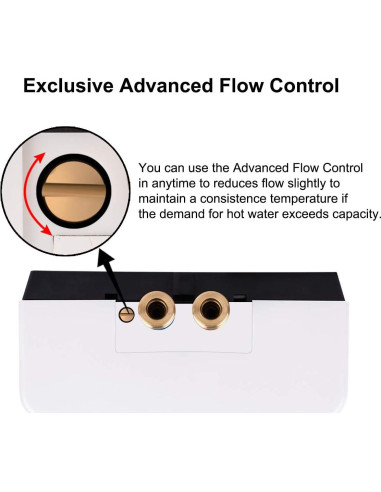 Calentador de Agua Eléctrico Sin Tanque Thermoflow 3.5kW 120V