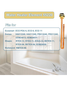 Elemento Calentador de Agua ATEEfaee 55220 6000W 240V Paquete de 2 2