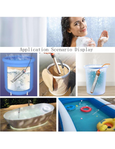 Calentador de Agua Eléctrico de Inmersión Melvyfiore 1500W 5 Galones 2