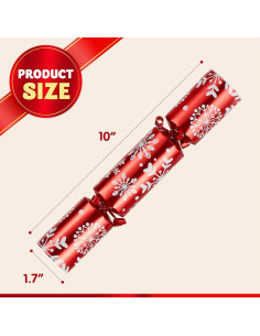 Paquete de 10 Favor de Mesa Navidad JOYIN Copos de Nieve 2