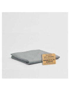 Sábana Plana Completa Tensoboo 100% Viscosa de Bambú Gris