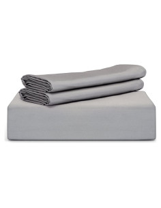 Funda de Edredón King Tafts 3 Piezas Viscosa Bambú Gris