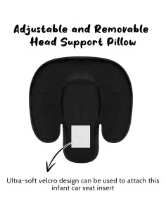 Inserto para Asiento de Automóvil GFU 2 en 1 Bebés Negro 2