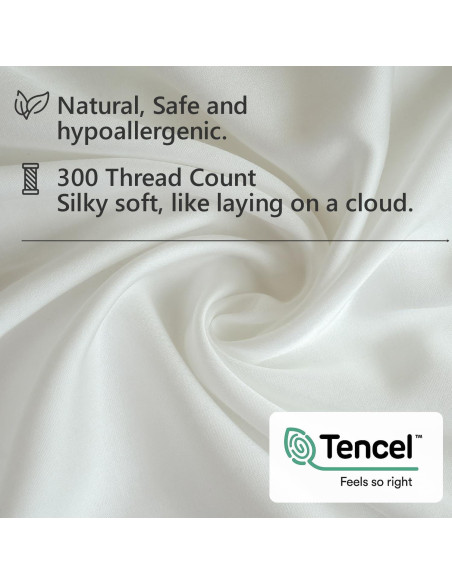 Juego de Sábanas Individual 100% Tencel Eucalipto Simple&Opulence