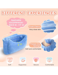 Cojín Ajustable para Cuello Bebé POWYS Azul 57x8 cm 2
