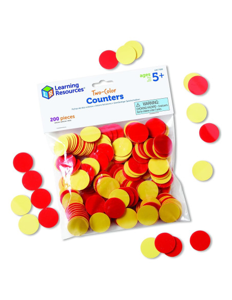 Contadores de Dos Colores Recursos de Aprendizaje - 200 Piezas