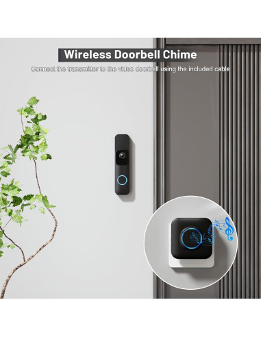 Timbre Inalámbrico Bistee para Video Blink - 1 Extensor y Receptor