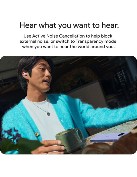 Auriculares Inalámbricos Google Pixel Buds 2a - Iris - Cancelación de Ruido