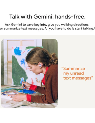 Auriculares Inalámbricos Google Pixel Buds 2a - Iris - Cancelación de Ruido