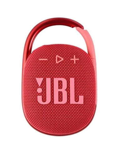 Altavoz Bluetooth JBL Clip 4 Impermeable Rojo con Funda Megen