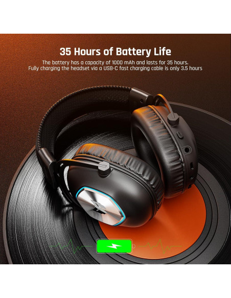 Auriculares Gaming Inalámbricos BIGBIG WON HALO PRO 35H