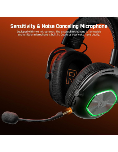Auriculares Gaming Inalámbricos BIGBIG WON HALO PRO 35H