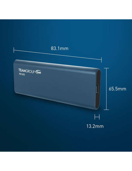 Disco Duro Sólido Externo TEAMGROUP PD1000 2TB USB 3.2 IP68