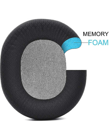 Almohadillas de Reemplazo Defean para SteelSeries Arctis 1/3/5/7/9 - Negro