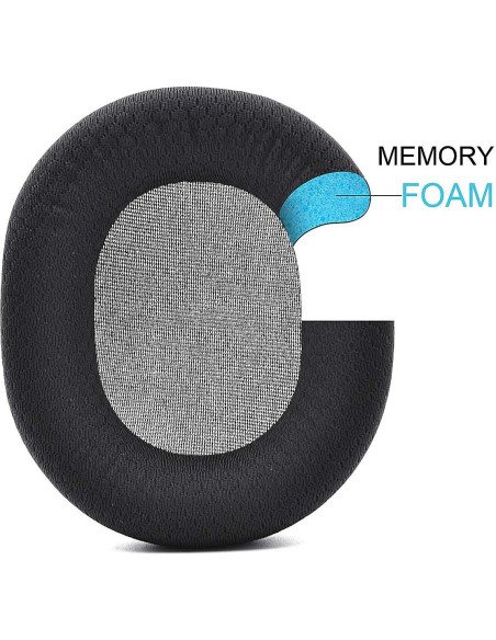 Almohadillas de Reemplazo Defean para SteelSeries Arctis 1/3/5/7/9 - Negro