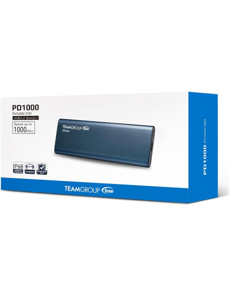 Disco Duro Sólido Externo TEAMGROUP PD1000 2TB USB 3.2 IP68