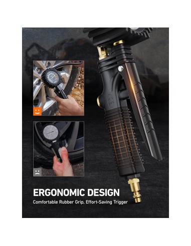 Inflador de Neumáticos AstroAI 2025 con Manómetro 230 PSI