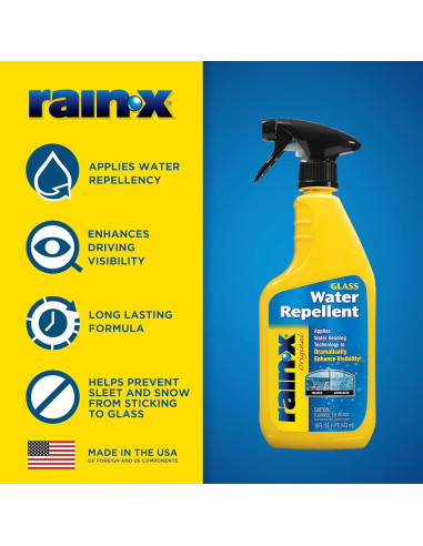 Tratamiento de Vidrio Rain-X 800002250 - 385g Mejora Visibilidad Lluvia