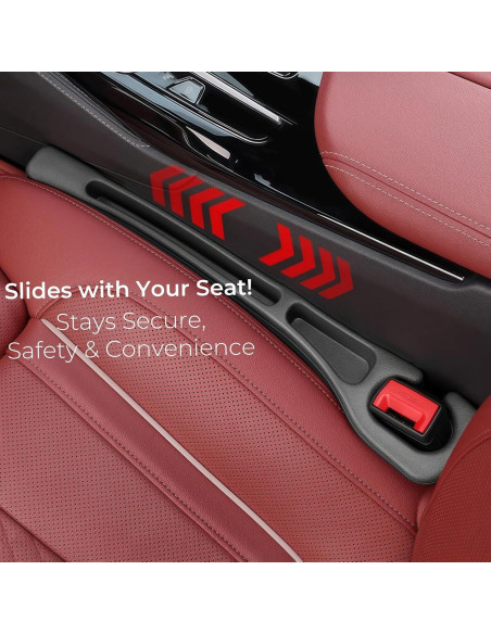 Relleno Espacio Asientos Coche Jocose Moose 2 Piezas Negro