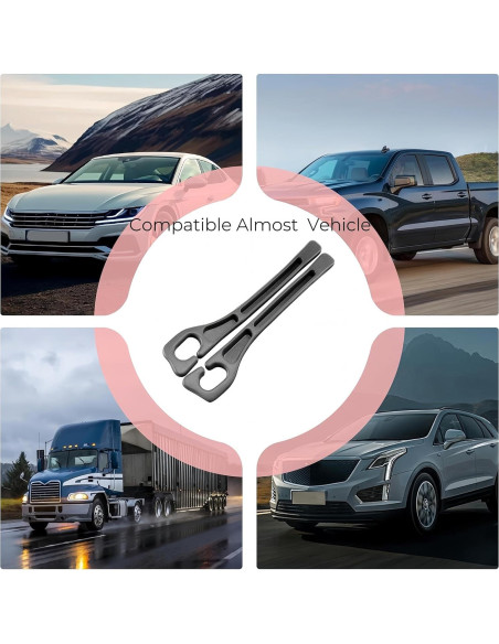 Relleno Espacio Asientos Coche Jocose Moose 2 Piezas Negro