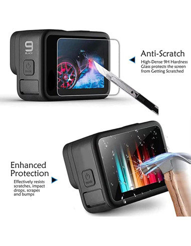 Kit de Accesorios Funda Silicona GoPro Hero 9/10/11/12 Negra