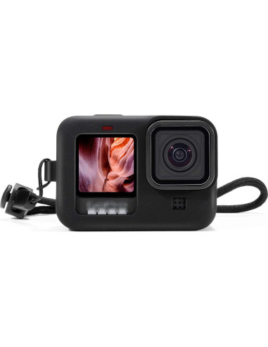 Kit de Accesorios Funda Silicona GoPro Hero 9/10/11/12 Negra