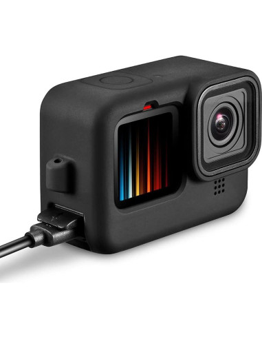 Kit de Accesorios Funda Silicona GoPro Hero 9/10/11/12 Negra