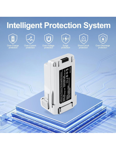 2 Baterías de Vuelo Inteligente 3850mAh + Cargador DJI Mini 3/4 Pro