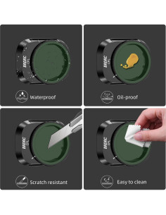 Juego de Filtros BRDRC para DJI Mini 4 Pro - 6 Paquete CPL y ND 2