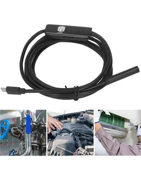 Cámara Endoscópica Industrial USB Eujgoov 1.3MP IP67 7mm