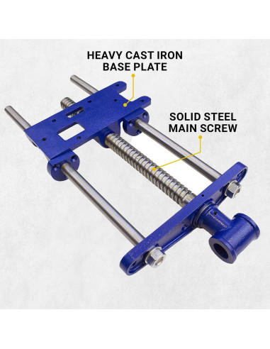 Prensa de Carpintero Yost F10WW 10" Hierro Fundido Azul