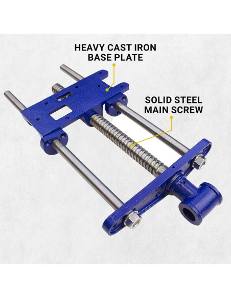 Prensa de Carpintero Yost F10WW 10" Hierro Fundido Azul