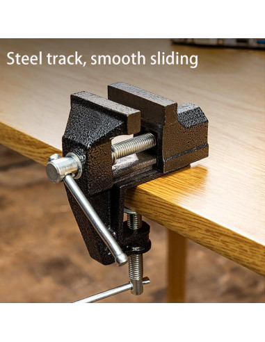 Mini Prensa de Banco MIKMAYTOO 5 cm Negra Portátil