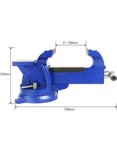 Banco de Trabajo HFS 5" Alta Resistencia con Yunque Azul 2