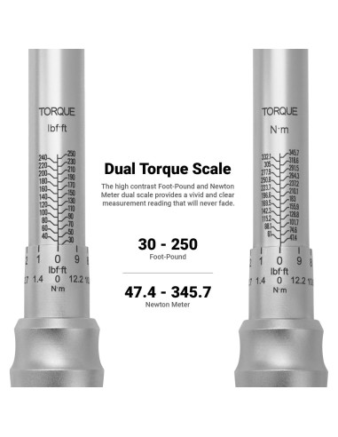 Llave de Torque Industrial Capri Tools 31202-250FL 30-250 Nm