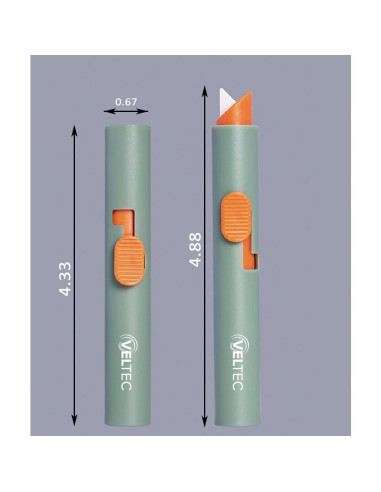 Cortador Utilitario Cerámico Retráctil Veltec VC90 Verde