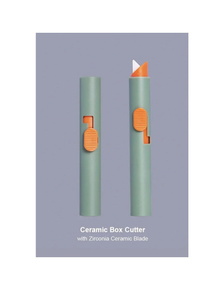 Cortador Utilitario Cerámico Retráctil Veltec VC90 Verde