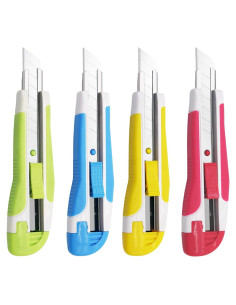 Cuchillo Utility XW 18mm con bloqueo automático - Paquete de 4