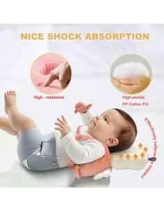 Mochila Protectora de Cabeza Minochi para Bebé Hada Rosa 2