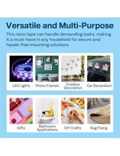 Cinta de Montaje Doble Cara Acrílica MMOBIEL 5m x 2cm - 2 Paquete 2