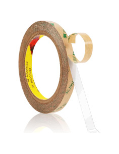 Cinta Adhesiva Doble Cara HUTIXI 300LSE 10mm x 13.75m Transparente